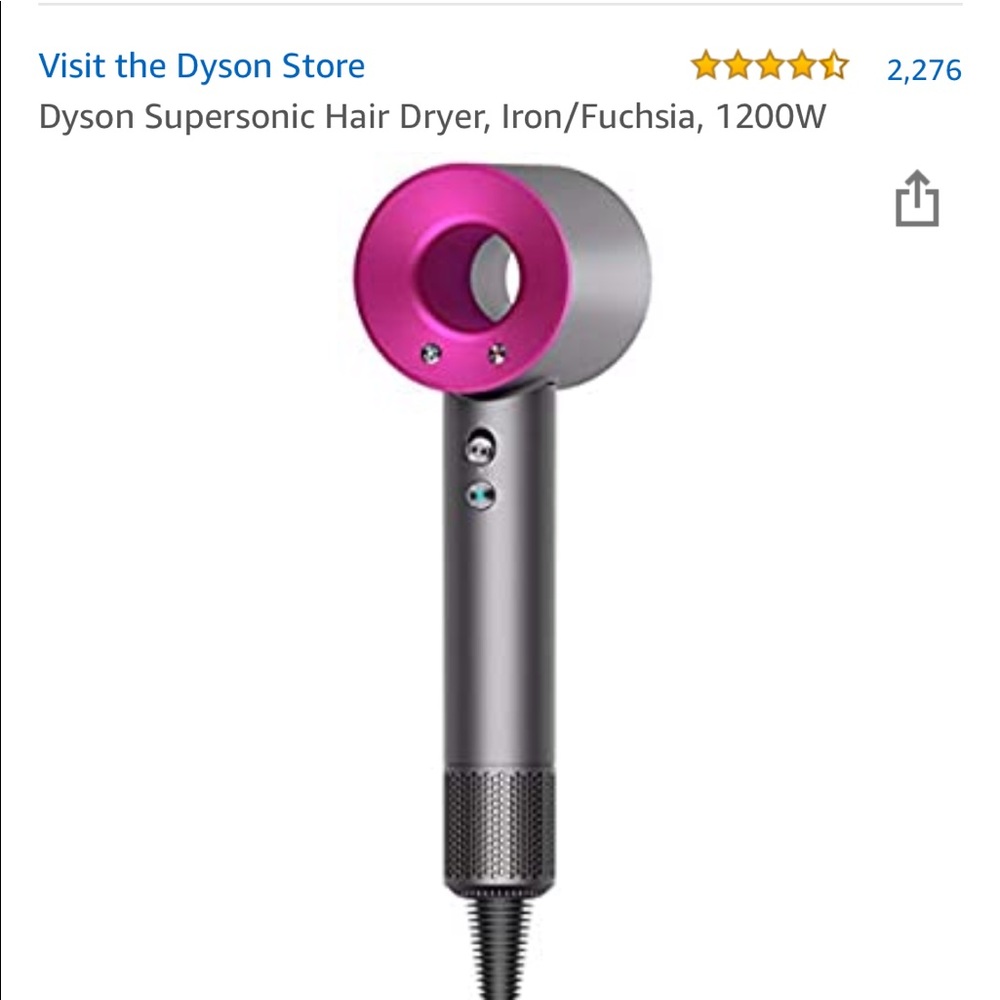 Brand new Dyson Supersonic Hair Dryer (used twice)